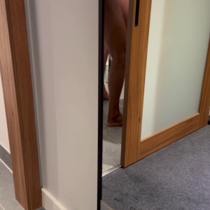 Fucked over the bathroom sink